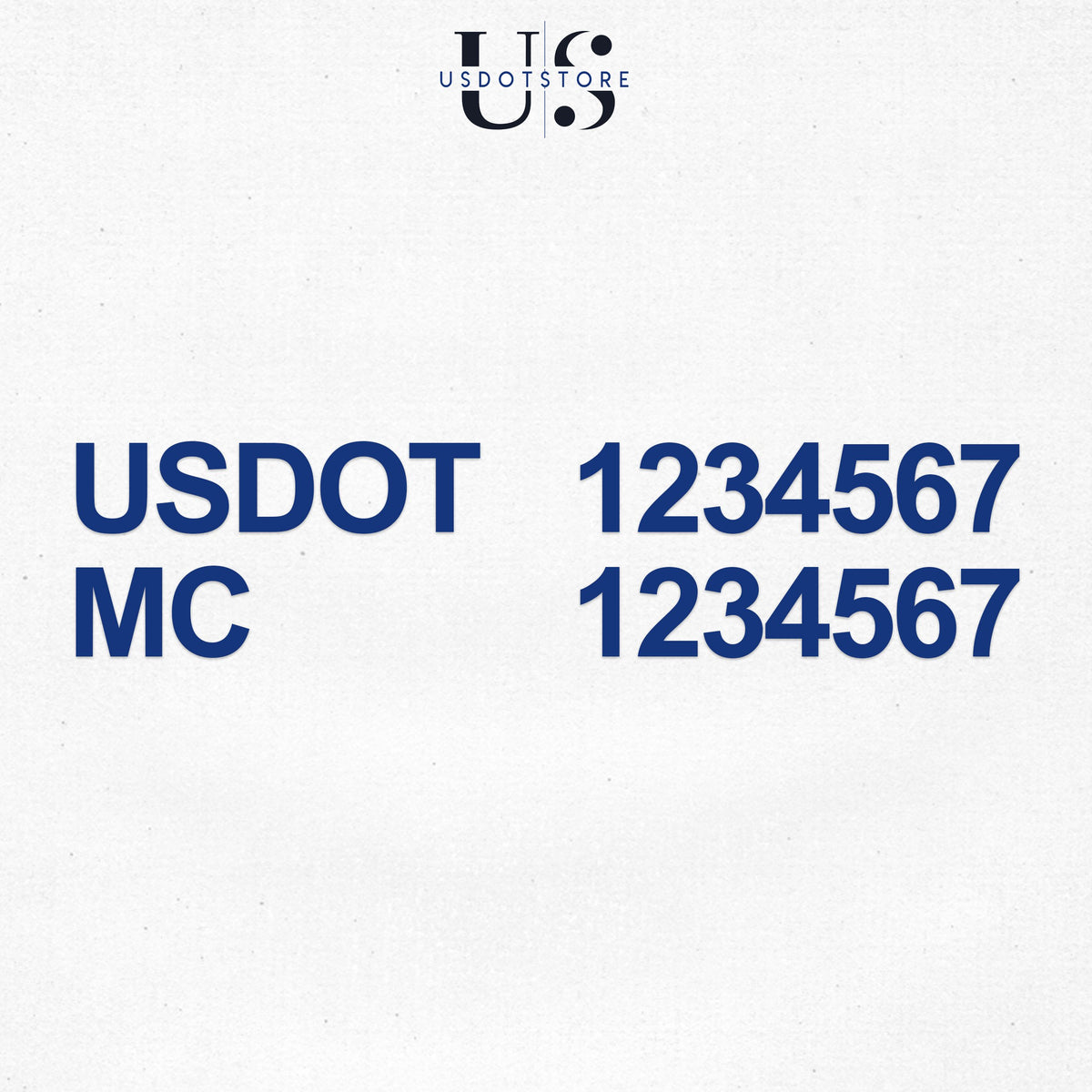 US DOT & MC Number Registration Decal Sticker – USDOT NUMBER STICKERS