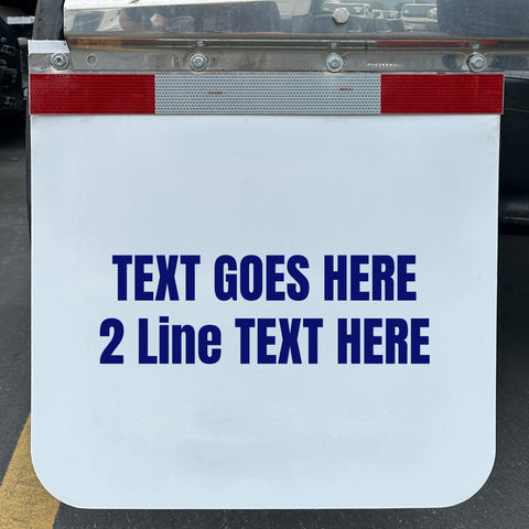 custom text mud flaps for business