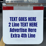 custom text mud flaps